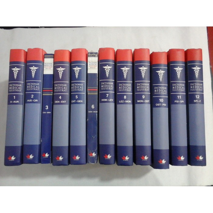DICTIONAR MEDICAL ILUSTRAT DE LA A LA Z - 12 Volume - Editura  LITERA 